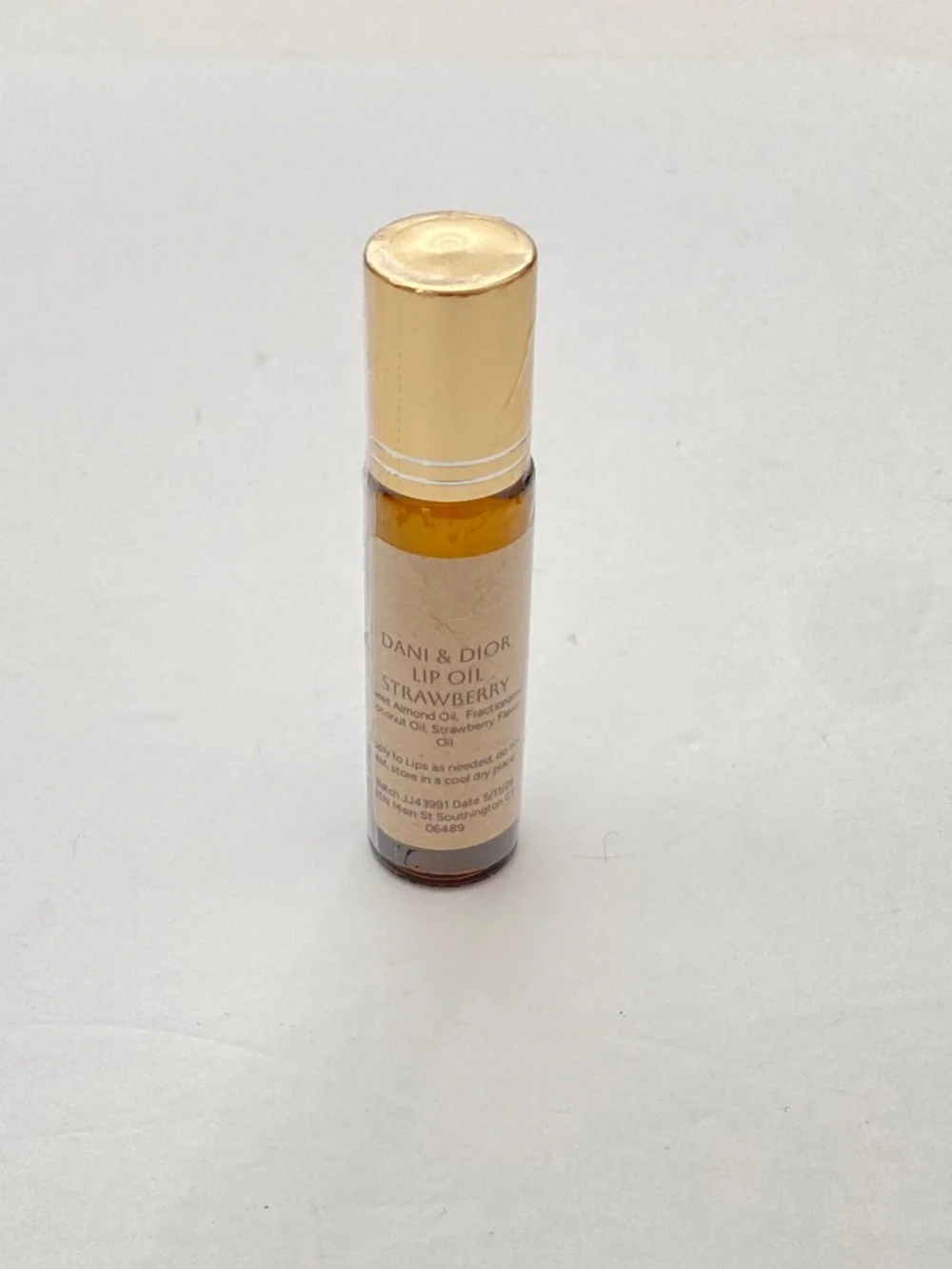 New Dani & Dior Natural Lip Oil - Strawberry 🍓 10ml Roller